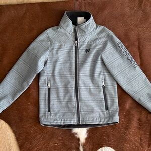 Cinch Light Gray Zip-Up Jacket